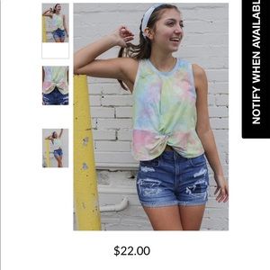 Brooklyn & Bailey - Watercolor Tie-Dye Tan…